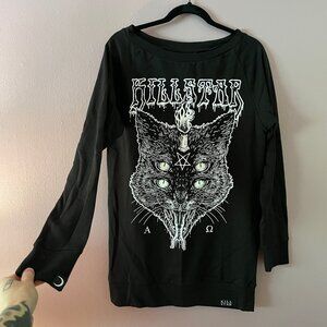 Killstar Black Long Sleeve Dress